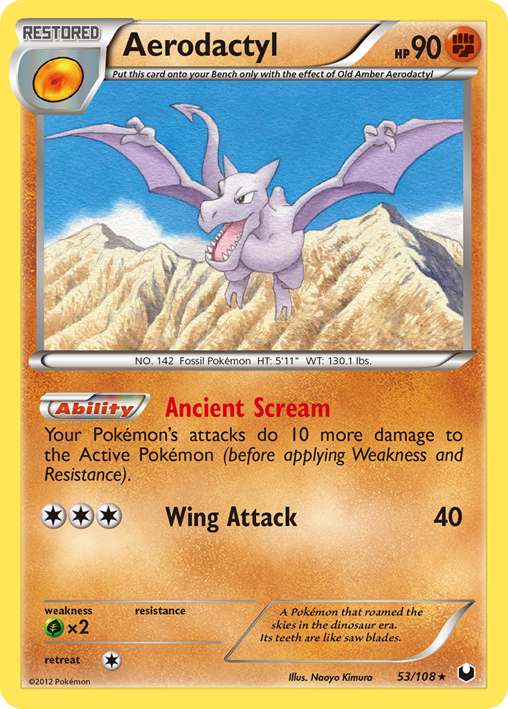 Aerodactyl (53/108) [Black & White: Dark Explorers] | Pegasus Games WI