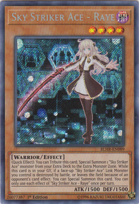 Sky Striker Ace - Raye [BLHR-EN089] Secret Rare | Pegasus Games WI