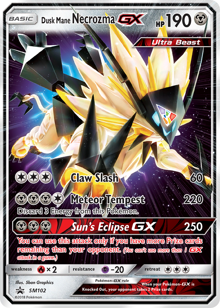 Dusk Mane Necrozma GX (SM102) [Sun & Moon: Black Star Promos] | Pegasus Games WI