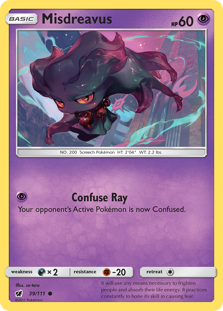 Misdreavus (39/111) [Sun & Moon: Crimson Invasion] | Pegasus Games WI