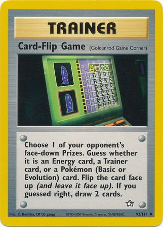 Card-Flip Game (92/111) [Neo Genesis Unlimited] | Pegasus Games WI