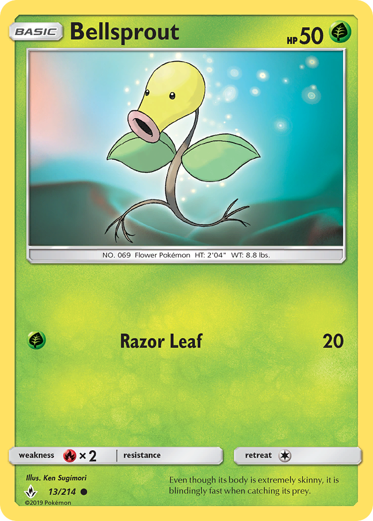 Bellsprout (13/214) [Sun & Moon: Unbroken Bonds] | Pegasus Games WI