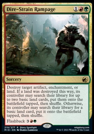 Dire-Strain Rampage (Promo Pack) [Innistrad: Midnight Hunt Promos] | Pegasus Games WI