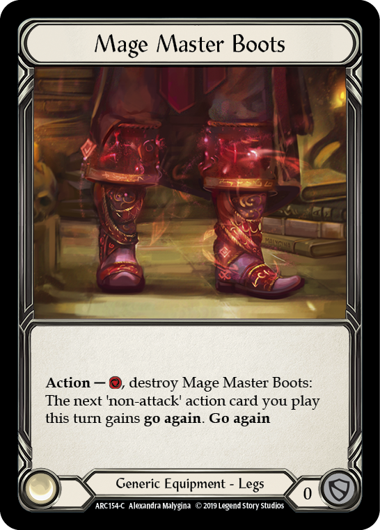 Mage Master Boots [ARC154-C] 1st Edition Cold Foil | Pegasus Games WI