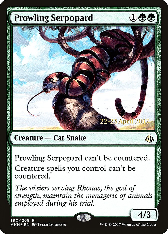 Prowling Serpopard [Amonkhet Prerelease Promos] | Pegasus Games WI