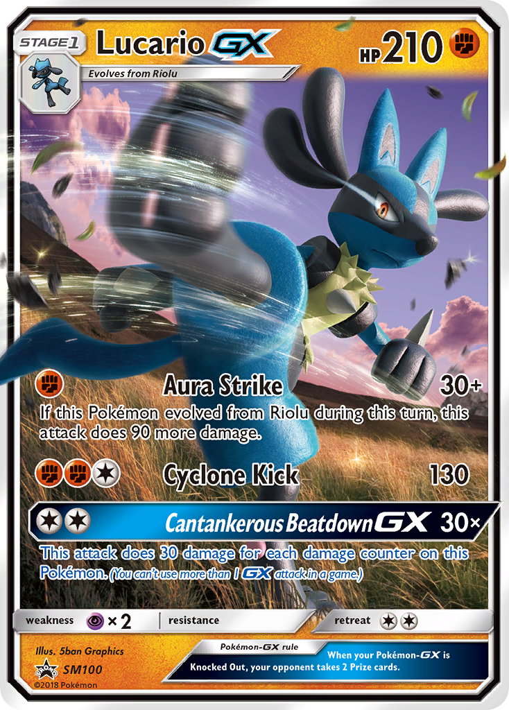 Lucario GX (SM100) [Sun & Moon: Black Star Promos] | Pegasus Games WI