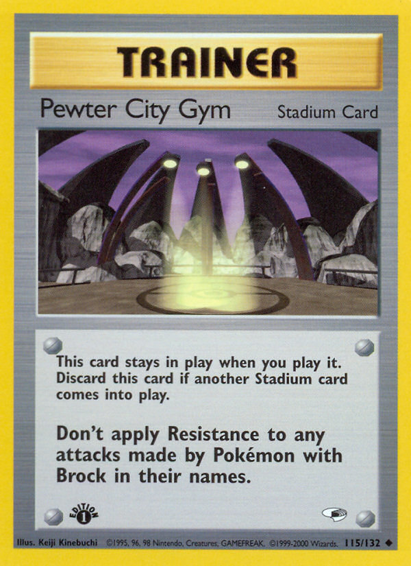 Pewter City Gym (115/132) [Gym Heroes 1st Edition] | Pegasus Games WI