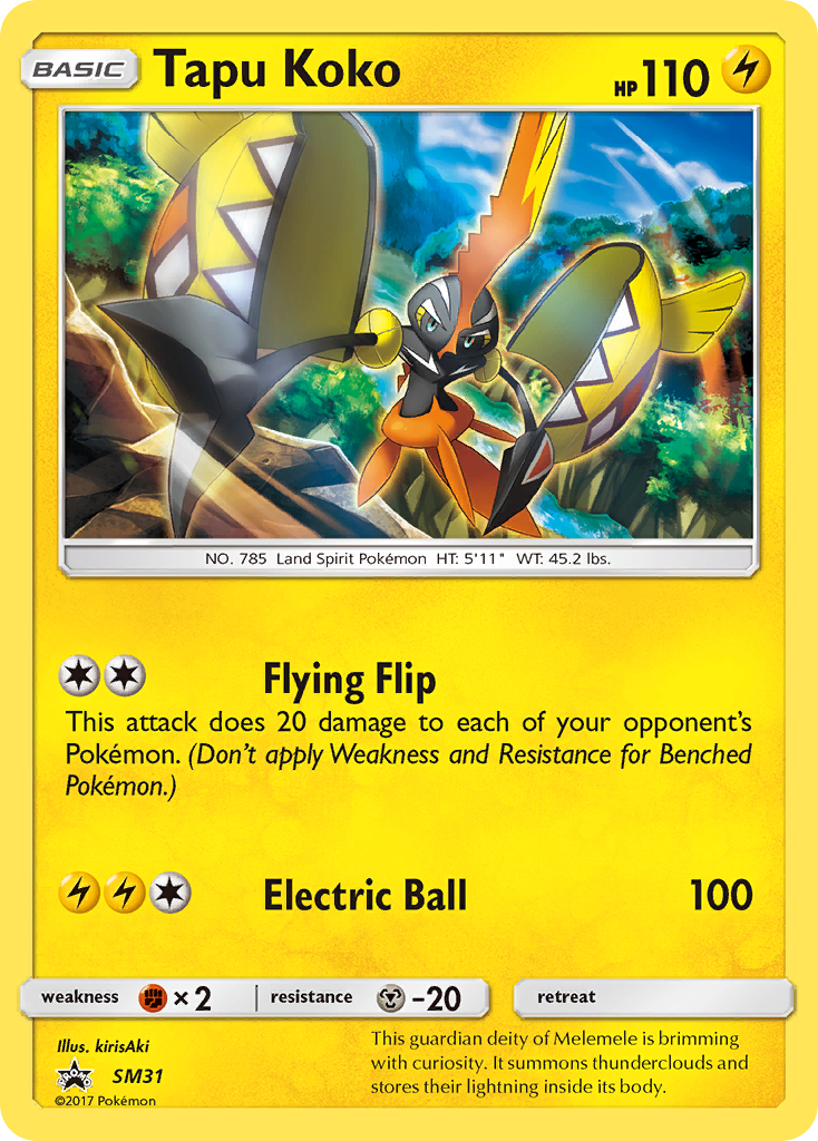 Tapu Koko (SM31) [Sun & Moon: Black Star Promos] | Pegasus Games WI