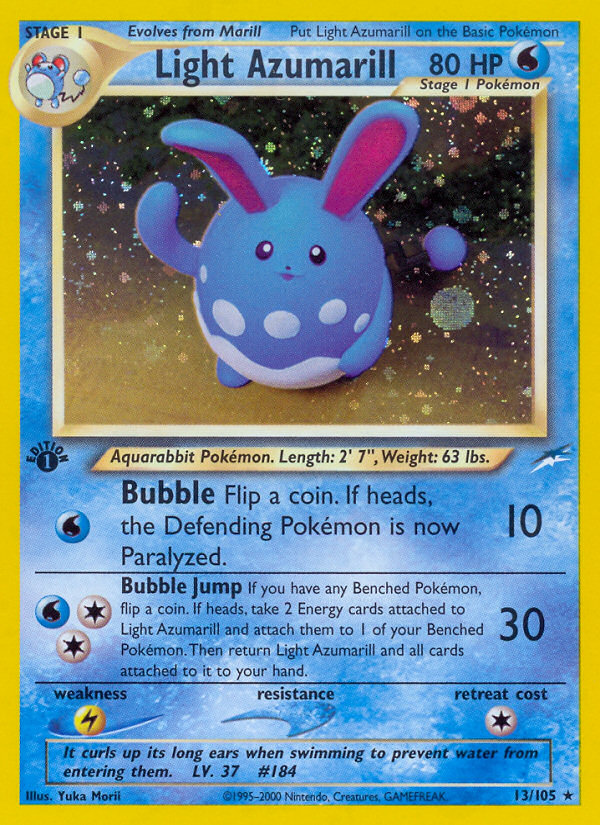 Light Azumarill (13/105) [Neo Destiny 1st Edition] | Pegasus Games WI