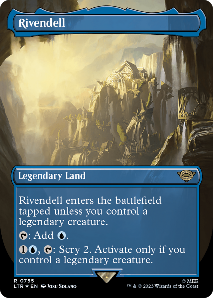 Rivendell (Borderless) (Surge Foil) [The Lord of the Rings: Tales of Middle-Earth] | Pegasus Games WI