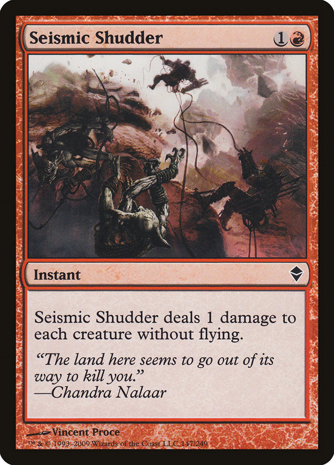 Seismic Shudder [Zendikar] | Pegasus Games WI