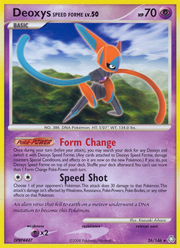 Deoxys Speed Forme (26/146) [Diamond & Pearl: Legends Awakened] | Pegasus Games WI