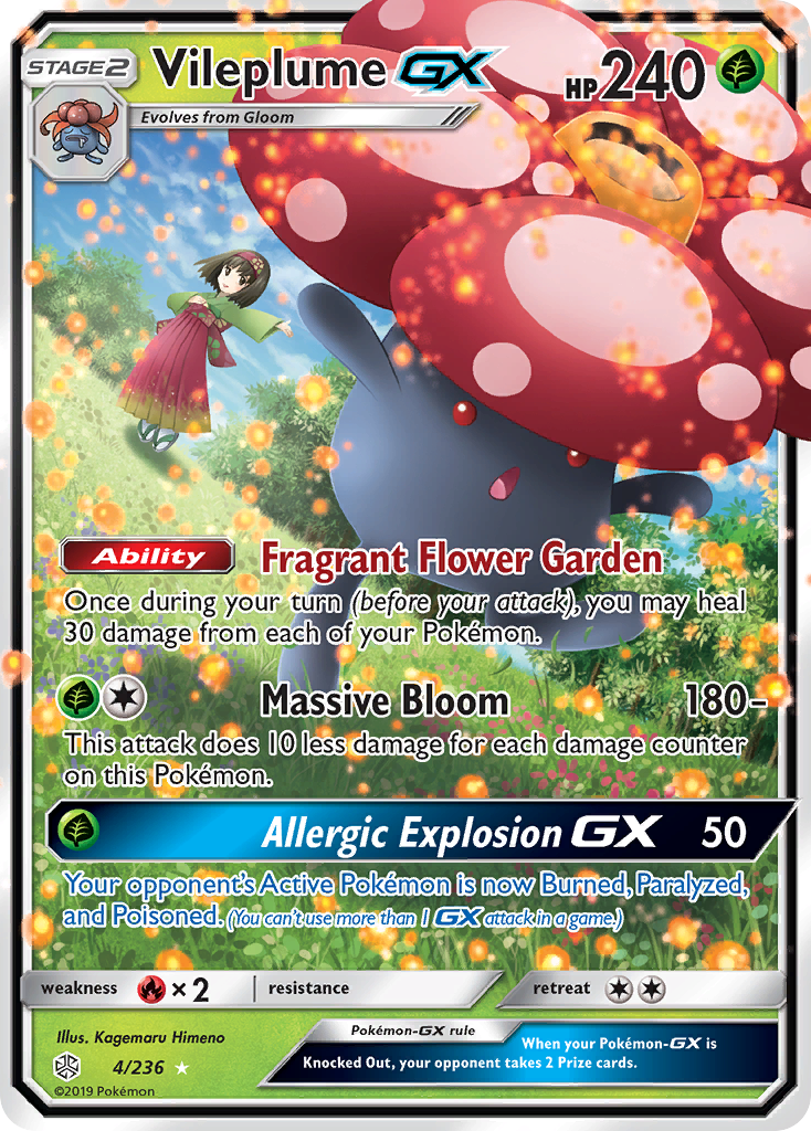 Vileplume GX (4/236) [Sun & Moon: Cosmic Eclipse] | Pegasus Games WI