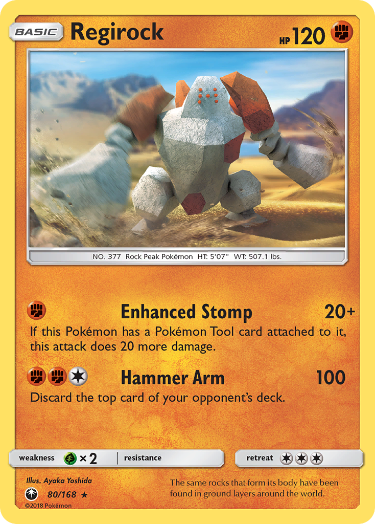 Regirock (80/168) [Sun & Moon: Celestial Storm] | Pegasus Games WI