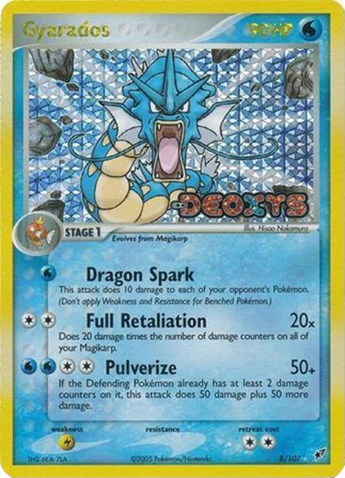 Gyarados (8/107) (Stamped) [EX: Deoxys] | Pegasus Games WI