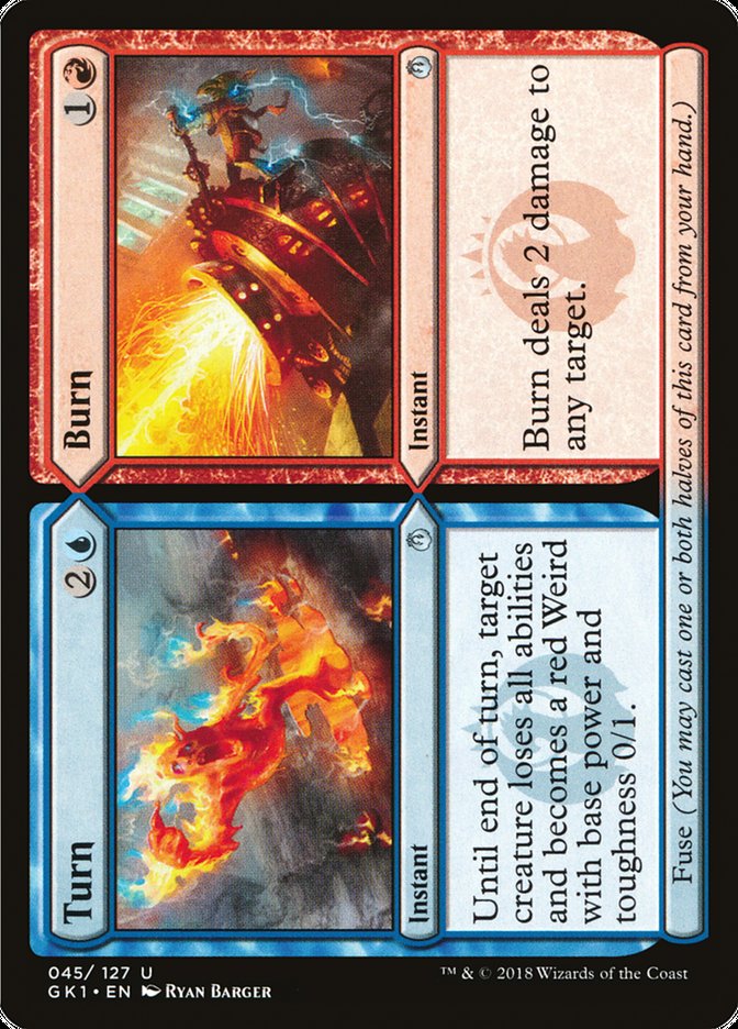 Turn // Burn [Guilds of Ravnica Guild Kit] | Pegasus Games WI