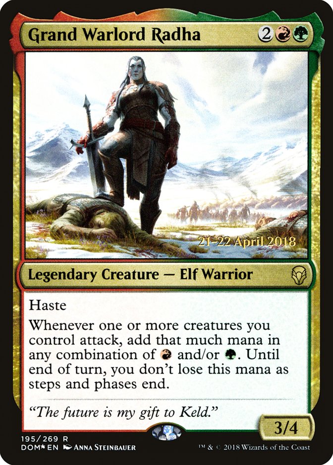 Grand Warlord Radha [Dominaria Prerelease Promos] | Pegasus Games WI