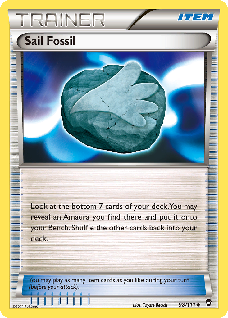 Sail Fossil (98/111) [XY: Furious Fists] | Pegasus Games WI