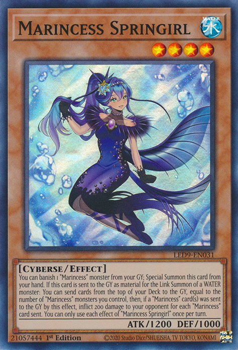 Marincess Springirl [LED9-EN031] Super Rare | Pegasus Games WI