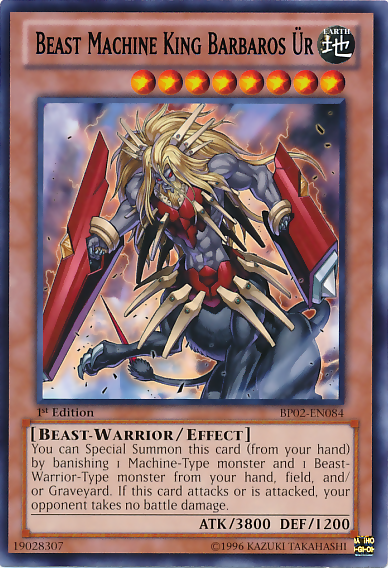 Beast Machine King Barbaros Ur [BP02-EN084] Rare | Pegasus Games WI