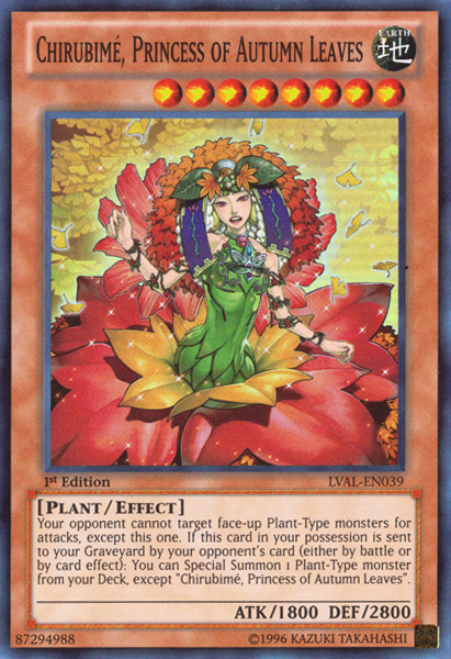 Chirubime, Princess of Autumn Leaves [LVAL-EN039] Super Rare | Pegasus Games WI